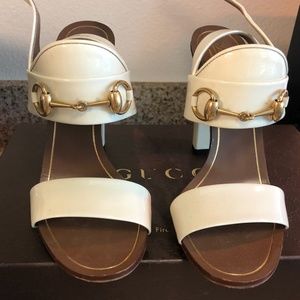 GUCCI Women's Heels - Size 37 (7.5 in US) - White